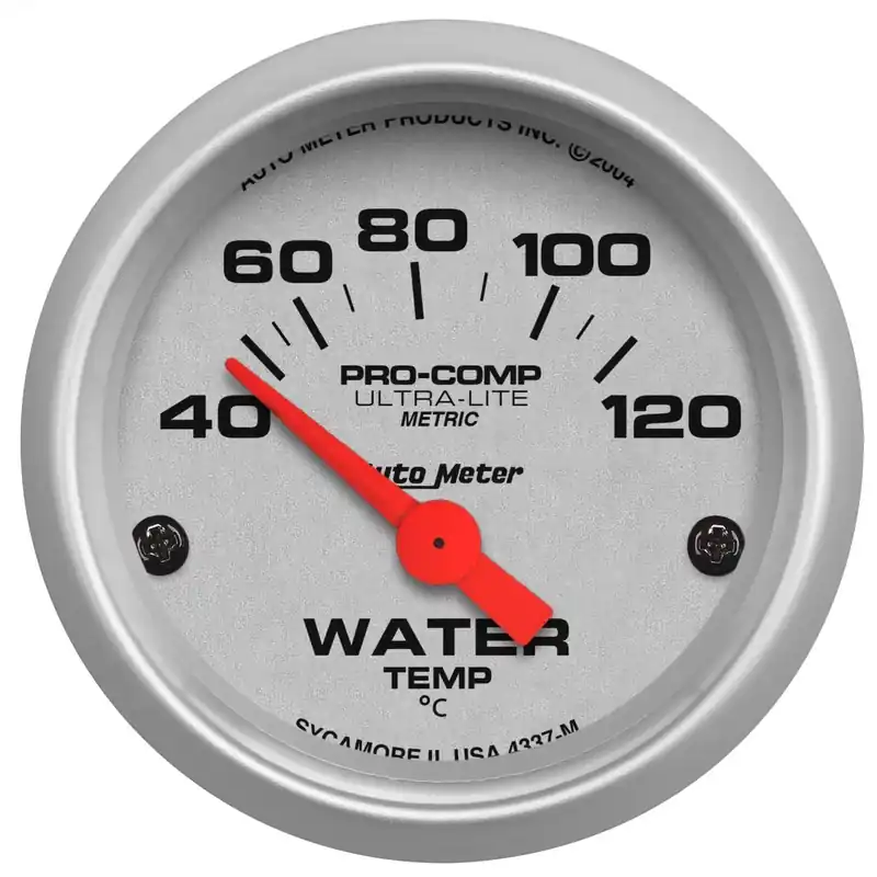 Autometer 2-1/16" Water Temperature 40-120 °C Air-Core Ultra-Lite Worldwide Shipping