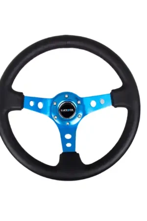 Modern NRG Reinforced Steering Wheel 350mm 3in Deep Blue