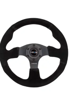 NRG Reinforced Steering Wheel Suede 320mm Black Price Drop