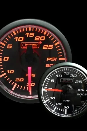 In Demand ProSport 45mm Electrical Boost Gauge - Amber/Black