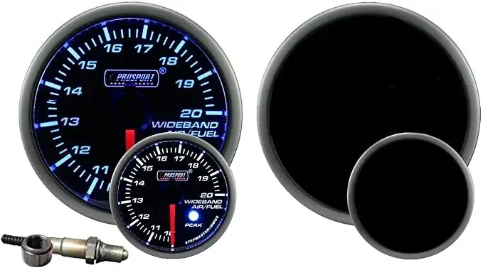 Latest ProSport 52mm Electrical 'Premium' Wideband AFR Gauge Kit - Blue/White