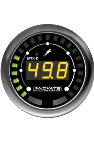Direct From Factory Innovate Motorsports MTX-D Fuel Pressure Gauge 0-145 PSI, 10 BAR