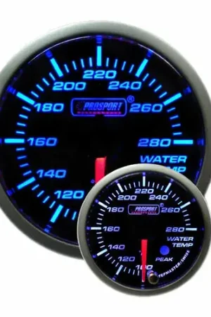 ProSport 52mm 'Premium' Water Temperature Gauge - Blue/White - Fahrenheit Handmade