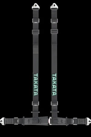 Takata Genuine Drift 2 Harness 4 Point 2 Inch Snap - Black Budget