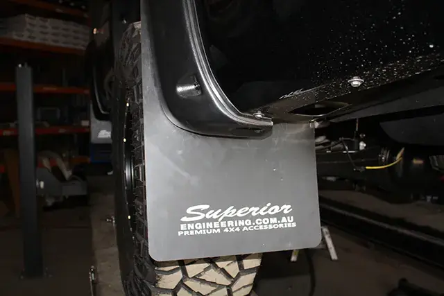Buy Direct Superior Engineering Premium Mudflaps Rear Pair (Landcruiser 200 Series) Kut Snake Flares
