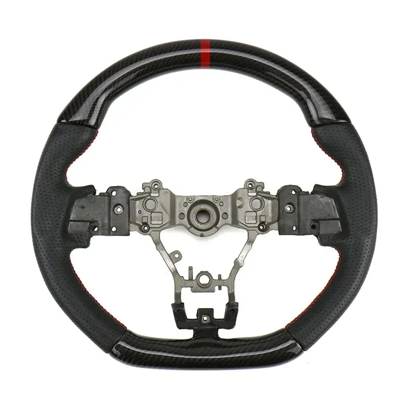 Faction Fab Steering Wheel (WRX/STi 2015+) Carbon Top + Bottom + Leather Sides Trusted Brand