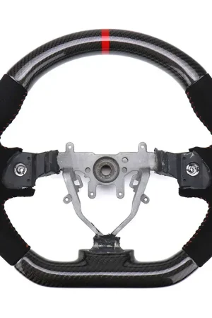 Faction Fab Steering Wheel - Carbon and Sude (WRX/Sti 08-14) Fan Favorite