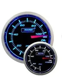 ProSport 52mm Oil Temperature Gauge - Blue/White - Fahrenheit Trusted Brand