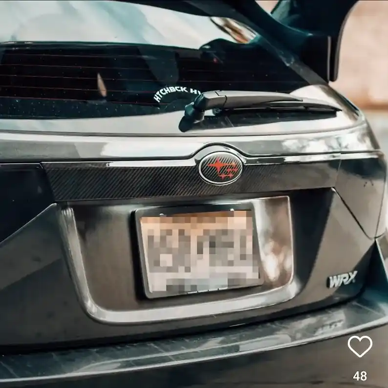 Andro Motorsports Rear Tailgate Garnish Carbon Fiber (WRX/STI 08-14) - Hatch Trusted Brand