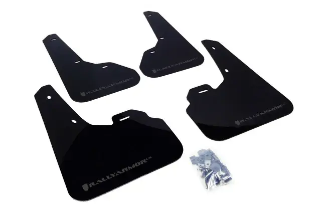 Rally Armor UR Rally Mud Flap (Liberty 2009-14) Silver Logo Money Back Guarantee