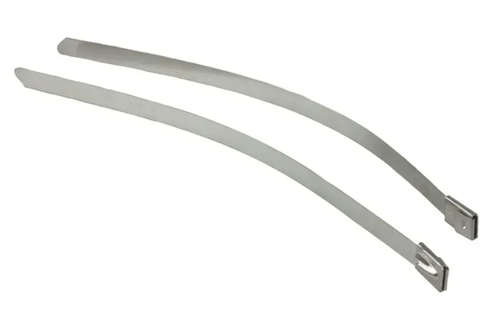 Raceworks 8mm Stainless Steel Locking Ties 2pk 200mm Professional Grade