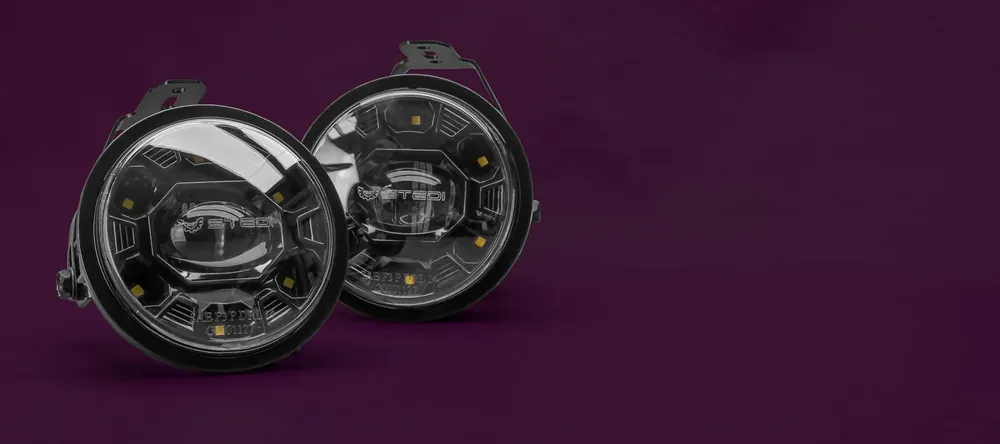 Stedi Led / Drl Fog Light - Black - Ironman Bull Bar Factory Price