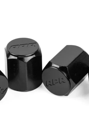 Trusted Brand APR Valve Stem Caps - Black Stylish valve stem caps in black