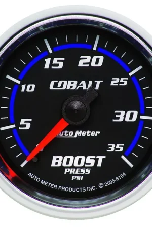 Express Delivery Autometer 2-1/16" Boost 0-35 PSI Mechanical Cobalt