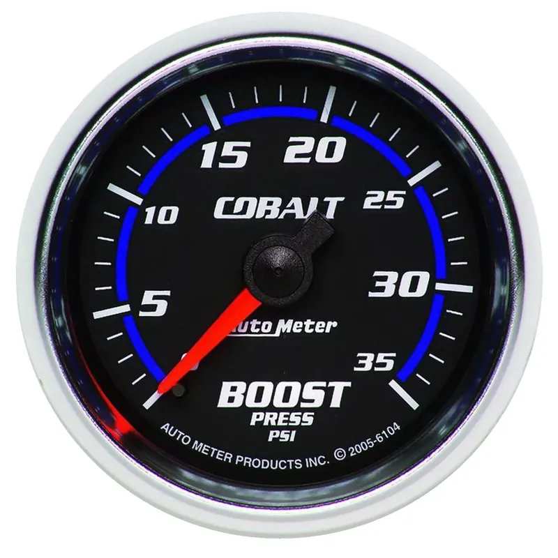 Express Delivery Autometer 2-1/16" Boost 0-35 PSI Mechanical Cobalt