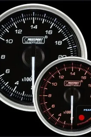 ProSport 52mm Electrical 'Supreme' EGT Gauge - Clear Lens Amber/White (Farenheit) Worldwide Shipping