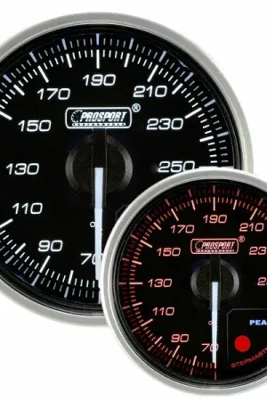 ProSport Supreme Series Clear Lens Amber/White Water Temp Gauge Instant Buy