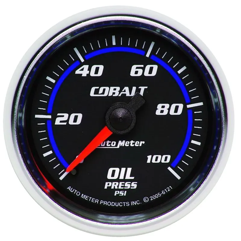 Autometer 2-1/16" Oil Pressure 0-100 PSI Mechanical Cobalt Super Sale