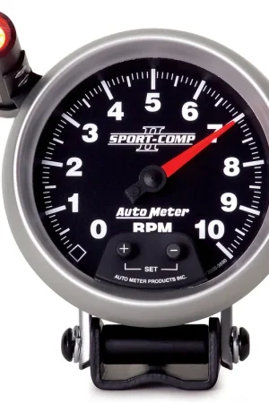 Autometer 3-3/4" Pedestal Tachometer 0-10,000 RPM Sport-Comp II Special Discount