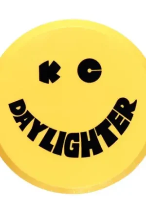 KC HiLiTES 6in. Round Hard Cover for Daylighter/SlimLite/Pro-Sport (Single) - Yellow w/Black Smile Worldwide Shipping
