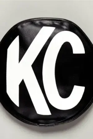 Best Seller KC HiLiTES 6in. Round Soft Cover (Pair) - Black w/White KC Logo