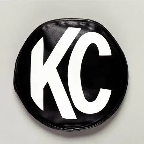 Best Seller KC HiLiTES 6in. Round Soft Cover (Pair) - Black w/White KC Logo