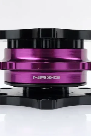 Seasonal Sale NRG NRG Quick Release SFI SPEC 42.1 - Shiny Black Body / Shiny Purple Ring