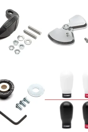 Cobb Tuning Stage 1+ Drivetrain Package Black Tall Weighted Knob (WRX VA 15-21/WRX VB 22+) Time-Limited