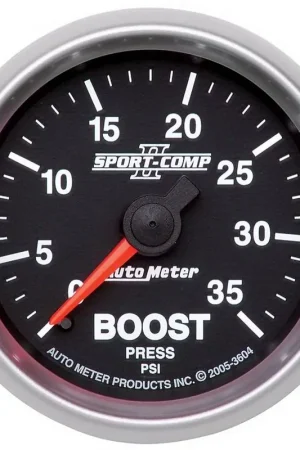 Autometer 2-1/16" Boost 0-35 PSI Mechanical Sport-Comp II Best Price