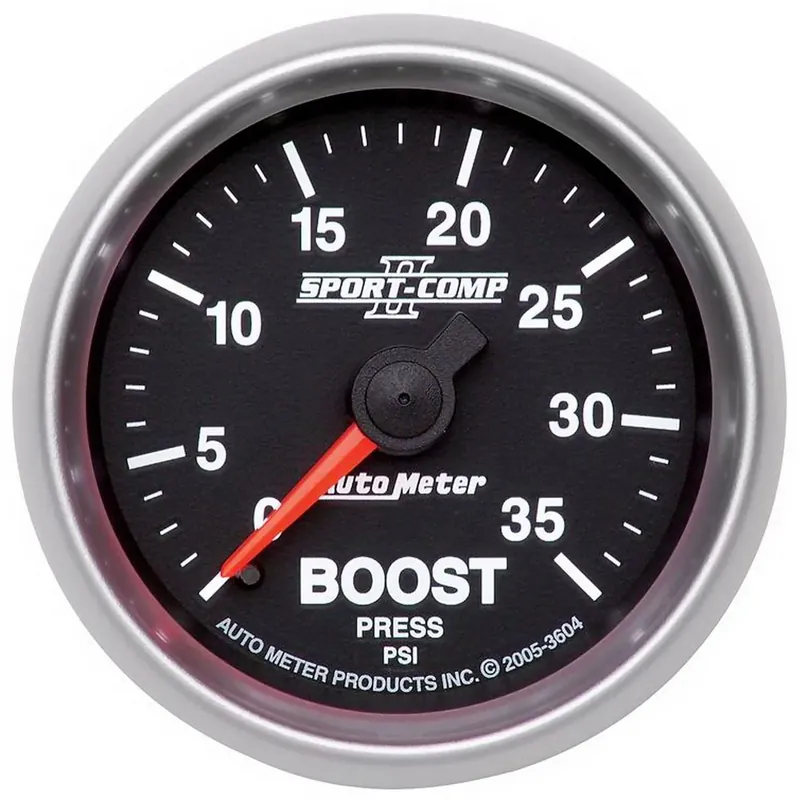 Autometer 2-1/16" Boost 0-35 PSI Mechanical Sport-Comp II Best Price