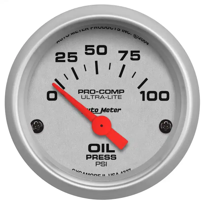 Autometer 2-1/16" Oil Pressure 0-100 PSI Air-Core Ultra-Lite Direct From Manufacturer