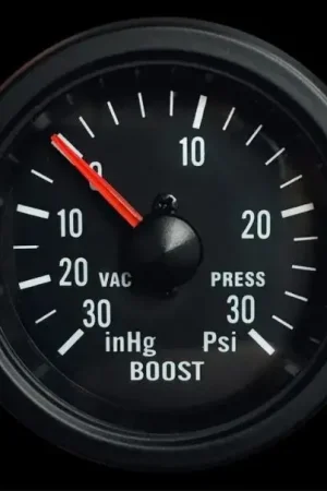 ProSport 2-1/16in Mechanical Boost Gauge Clear Lens White LED Flash Sale