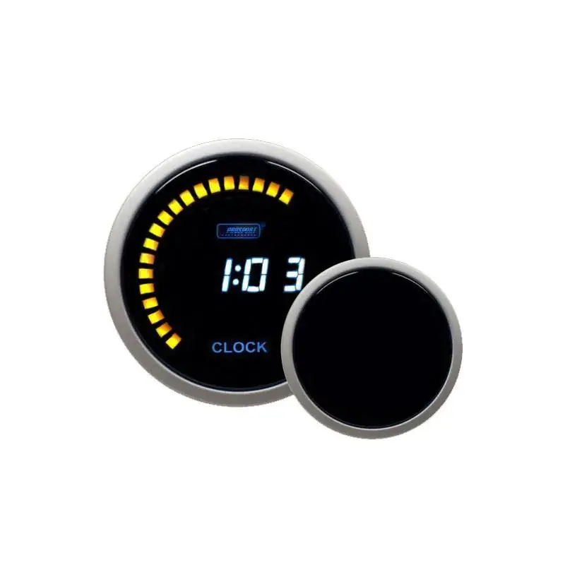 Fast Shipping ProSport 52mm 'Performance' 12 Volt Digital Clock - Blue