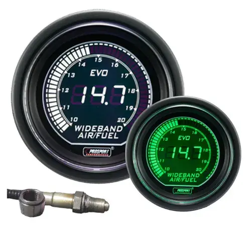 ProSport 52mm Electrical 'Evo' Wideband AFR Gauge Kit - White/Green Weekend Sale