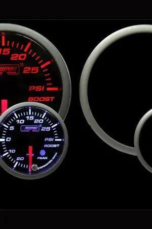 Hassle-Free Returns ProSport 52mm Electrical 'Premium' Boost Gauge - Amber/White