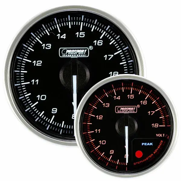 Same Day Shipping ProSport 52mm Electrical 'Supreme' Volt Gauge - Amber/White