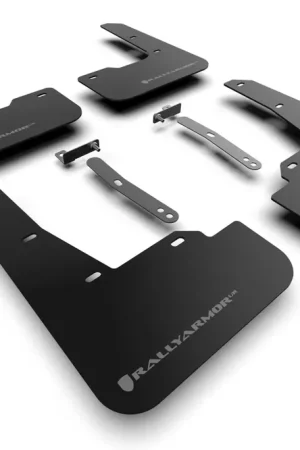 Exclusive Offer Rally Armor Black Mud Flap (Elantra N/N Line 22-23) - Grey Logo