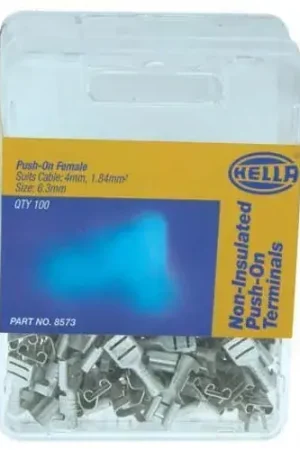 Best Price Hella Pkt 100 Terminal Female Blade 6.3mm Non Insulated