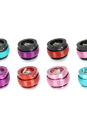 Cheap NRG Quick Release 2.1 Pyramid Series - Black Body/Pink Pyramid Ring