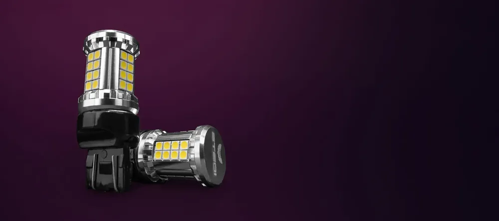 Place Order Stedi 2 Pack T20 7443 W21/5W Wedge Led Light Dual Filament Parker