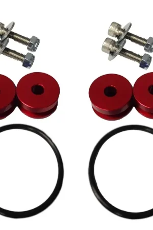 While Supplies Last Torque Solution Billet Bumper Quick Release Kit - Red