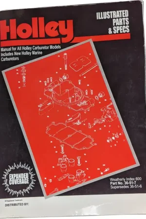 Editor’s Pick Holley Illustrated Parts & Specs Guide Service Manual