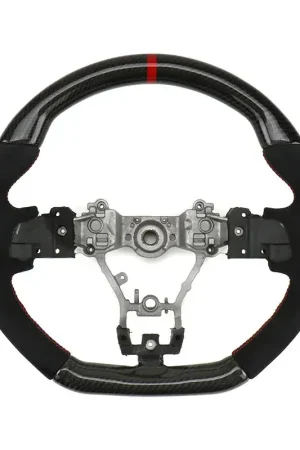 Fan Favorite Faction Fab Steering Wheel (WRX/STi 2015+) Carbon and Suede