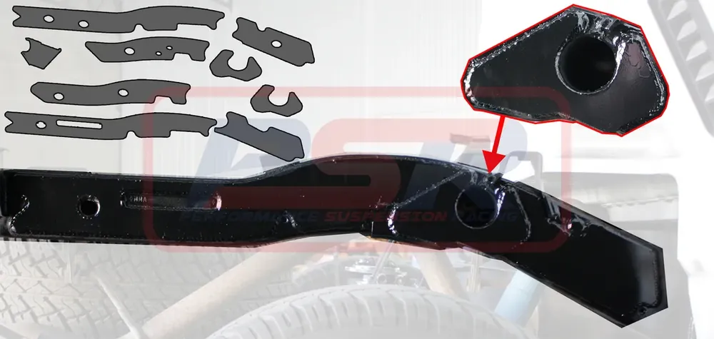 Must Have Performance Suspension Racing Weld On chassis Brace Kit - 9 Plates (MQ Triton)