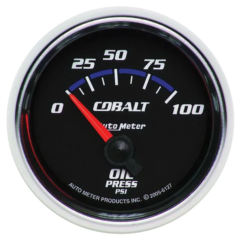Autometer 2-1/16" Oil Pressure 0-100 PSI Air-Core Cobalt Discount
