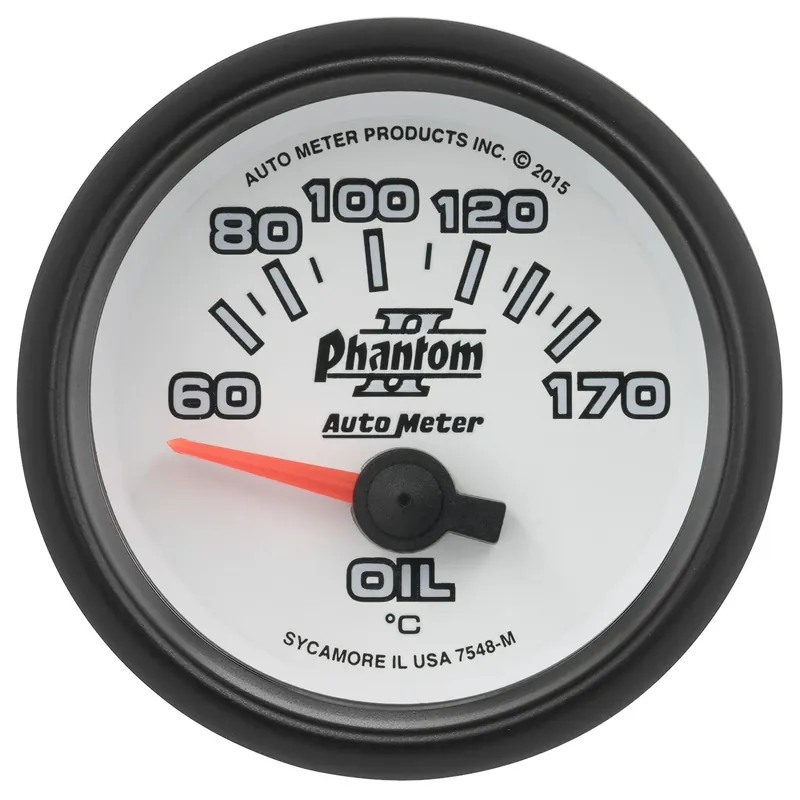 Premium Autometer 2-1/16" Oil Temp 60-170 C Air-Core Phantom II