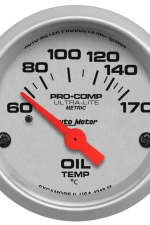 Next Day Delivery Autometer 2-1/16" Oil Temperature 60-170 °C Air-Core Ultra-Lite