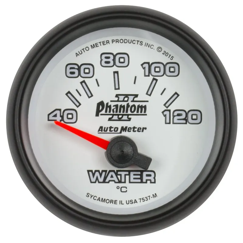Autometer 2-1/16" Water Temp 40-120 C Air-Core Phantom II Affordable