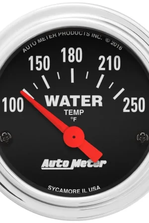 Autometer 2-1/16" Water Temperature 100-250 °F Air-Core Traditional Chrome Latest