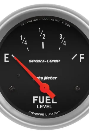 Certified Autometer 2-5/8" Fuel Level 0-30 ohm Air-Core GM SSE Sport-Comp